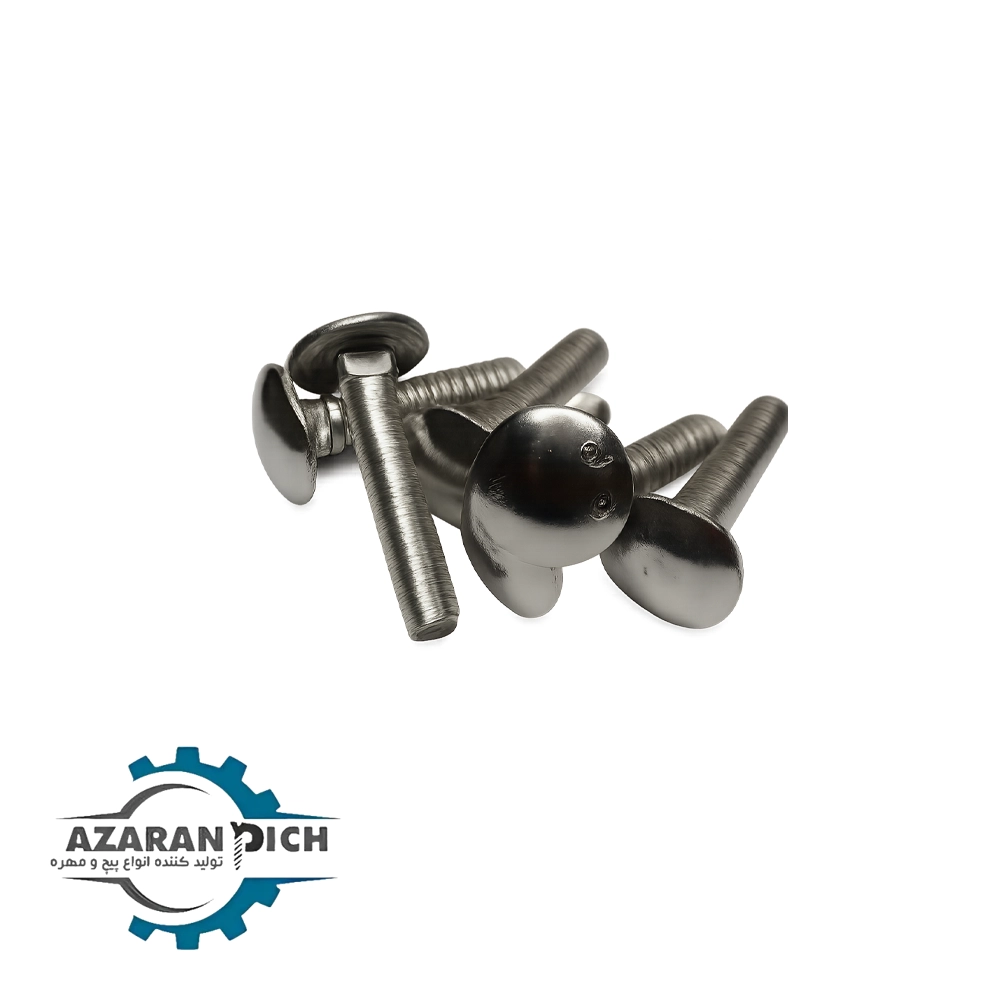 304 stainless steel chamber screw1 پیچ اتاقی استیل ۳۰۴